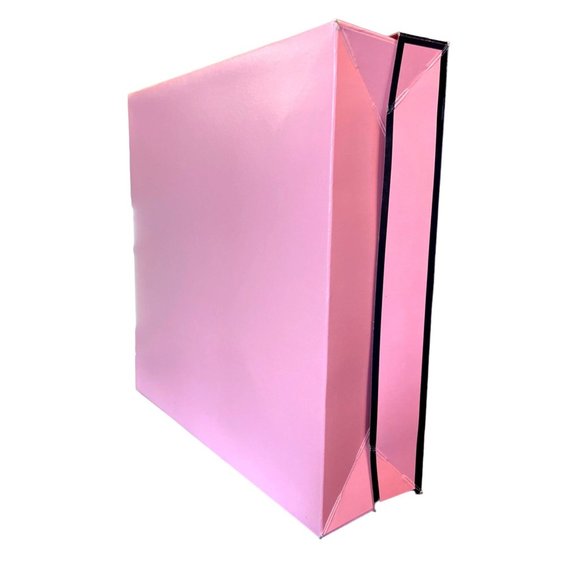 4 Victoria's Secret Gift Boxes Pink Stripes Logo Black Trim Victoria Secrets - Picture 3 of 4